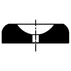 Pierre plate à trou, Ø int. 0.14 mm, Ø ext. 1.80 mm, en paquet de 100 pièces