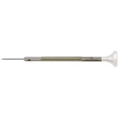 Tournevis d'horloger en acier inox, Ø 0.60 mm, tête ergonomique en matière synthétique POM autolubrifiant
