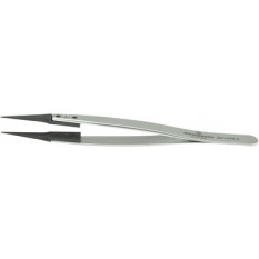 Brucelles avec embouts remplaçables en fibre de carbone, pointes 5, longueur 130 mm