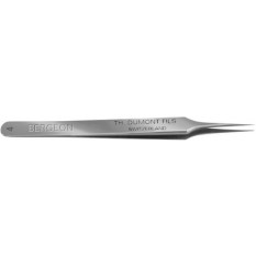 Brucelles en acier carbone Dumont, pointes 4, longueur 110 mm