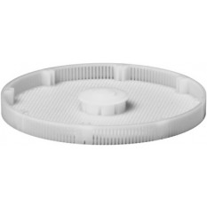 Panier en matière synthétique sans séparations, hauteur 8 mm, Ø 80 mm