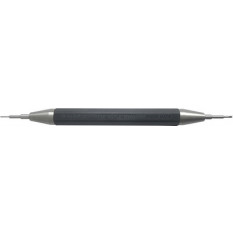 Outil pour poser et enlever les barrettes à ressorts, manche surmoulé noir en matière synthétique, avec pointe et spatule fines en acier trempé revenu 52 HRC, longueur 134 mm