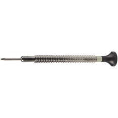 Tournevis d'horloger à profilé spécial, Ø 1.40 mm, en acier inox, tête ergonomique en matière synthétique POM autolubrifiant