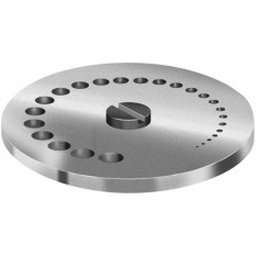Table revolver en acier trempé rectifié et gravée, Ø 50 mm, à 25 trous de Ø 0.2 mm à 5 mm