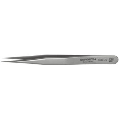 Brucelles B-ANTIMAG en acier antimagnétique, finition soignée, pointes S, bonne résistance aux acides et à la corrosion, longueur 120 mm