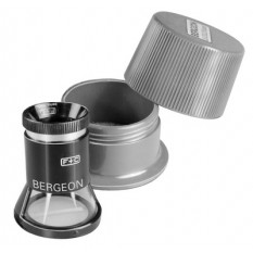 Loupe technique aplanétique, avec échelle de 0 à 15 mm, grossissement 8 x, avec boîte en bakélite