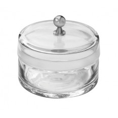 Benzinière avec couvercle rodé, bouton en POM noir, Ø 60 mm