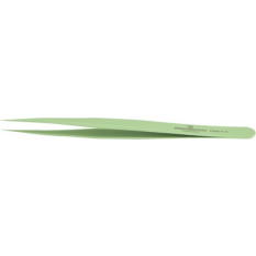 Brucelles en acier antimagnétique recouverte de teflon, pointes 3, longueur 120 mm