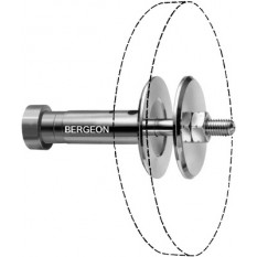 Porte-meule cylindrique chromé, Ø broche 10 mm, Ø rondelle 60 mm, droite (1 rainure)