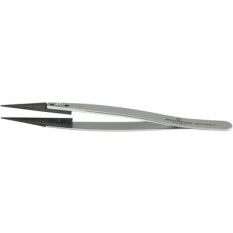 Brucelles avec embouts remplaçables en fibre de carbone, pointes 3, longueur 130 mm