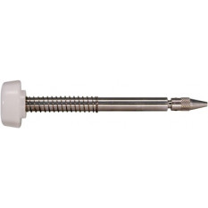 Broche de rechange, bouton blanc, Ø 1.00 mm