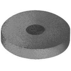 Meule en caoutchouc aggloméré avec poudre de carbure de silicium, rouge tendre Ø 22 mm, épaisseur 3.5 mm sans tige