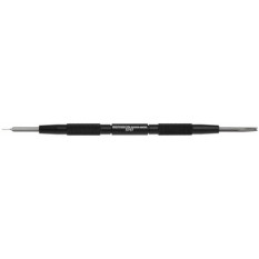 Outil aux barrette en aluminium éloxé noir avec pointe et fourchette standard, longueur 145 mm