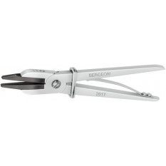 Pince aux tenons en fonte aluminium, avec mâchoires en acier, longueur 125 mm