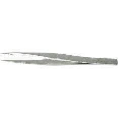 Brucelles en acier carbone nickelé, pointes RR, longueur 140 mm