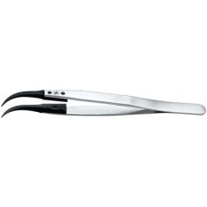 Brucelles avec embouts remplaçables en teflon, pointes 7, longueur 130 mm