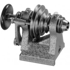 Poupée double lunette pour pinces américaines (Ø corps 8 mm), arbre trempé et rectifié, alésage de l'arbre Ø 8 mm, bâti de la lunette en fonte