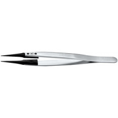 Brucelles avec embouts remplaçables en teflon, pointes 5, longueur 130 mm