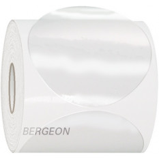 Etiquettes de protection autocollantes pour fond de boîte, en PVC transparent, épaisseur 0,18 mm, Ø 20 mm, en rouleau de 1000 pièces