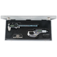 TESA DUO-SET 16, pied à coulisse électronique standard TWIN-CAL et micromètre d'extérieur électronique MICROMASTER EASY, en étui