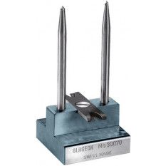 Déchasse-plateau, avec 2 broches, Øtrou 0.10 et 0.20 mm