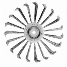 Brosse à piquer - à grener en fil d'acier, Ø 0.10 droit, Ø 120 mm