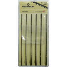 Assortiment de scies pour bijoutiers, longueur 130 mm, longévité maximale, très grande flexibilité