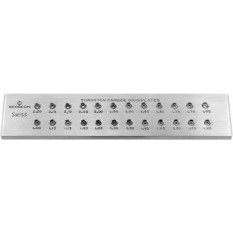 Filière à étirer en carbure de tungstène, 24 trous ronds de Ø 2.20 à 1.05 mm