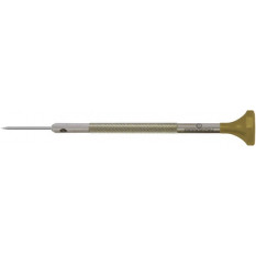 Tournevis d'horloger en acier inox, Ø 0.70 mm, tête ergonomique en matière synthétique POM autolubrifiant