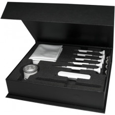 Coffret d'outils "Black & White", avec coffret noir, mousse noire et outils blancs