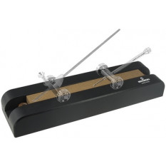 Pierre India, rectangulaire, 16 x 16 x 150 mm, grain moyen, sur socle en bois