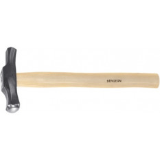 Marteau à bouge, manche en bois, pour orfèvres, avec 2 faces bombées différemment, longueur tête 120 mm