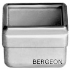 Boîte carrée en aluminium, dessus en verre, 24 x 24 x 17 mm