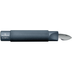 Ouvre-boîte / couteau pour gaucher, avec manche en aluminium éloxé, Ø 23 mm, lame en acier inox