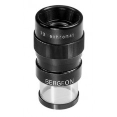 Loupe avec échelles graduées pour mesurer les angles, Ø, épaisseurs, etc., hauteur 55 mm, grossissement 7 x