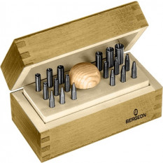 Assortiment de 12 endouilloirs, en coffret bois
