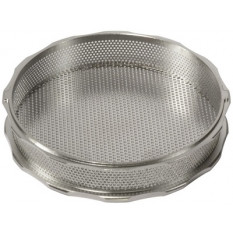 Panier en acier inox sans séparations, hauteur 16 mm, Ø 80 mm